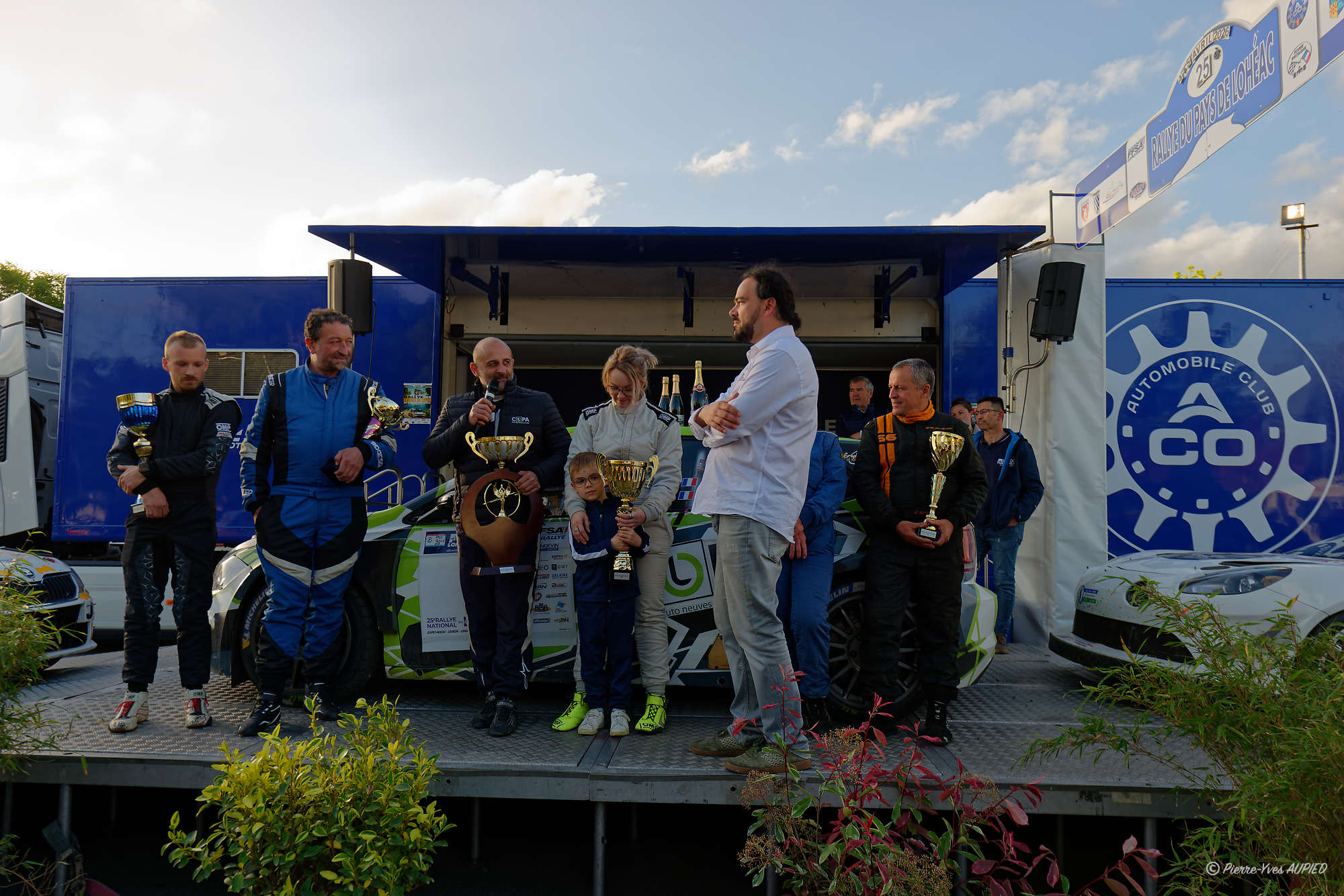 Podium des vainqueurs du Rallye du Pays de Lohéac 2026