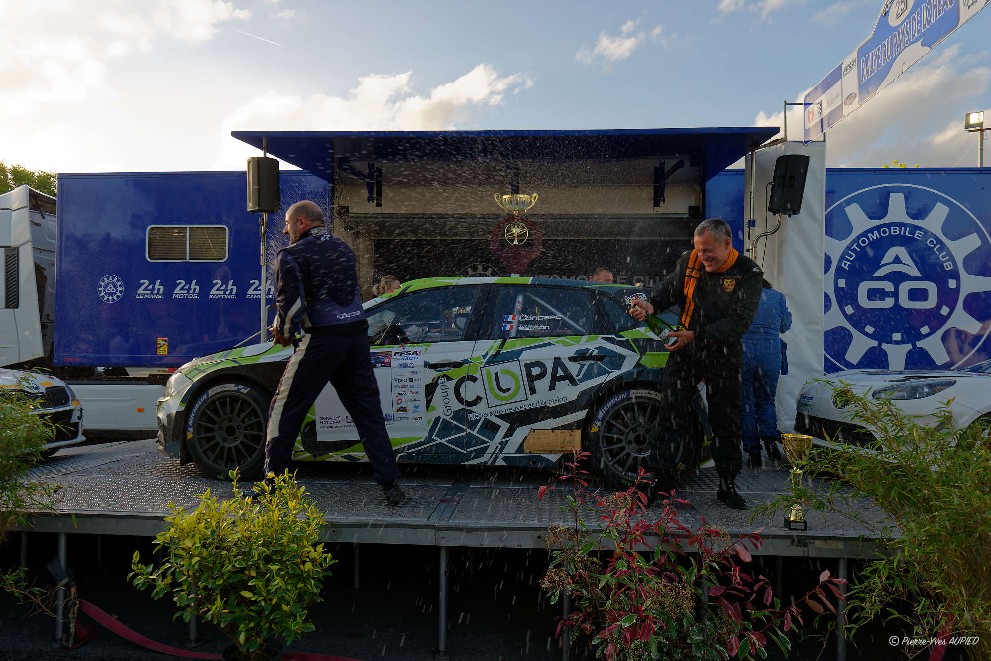 Podium des vainqueurs du Rallye du Pays de Lohéac 2026